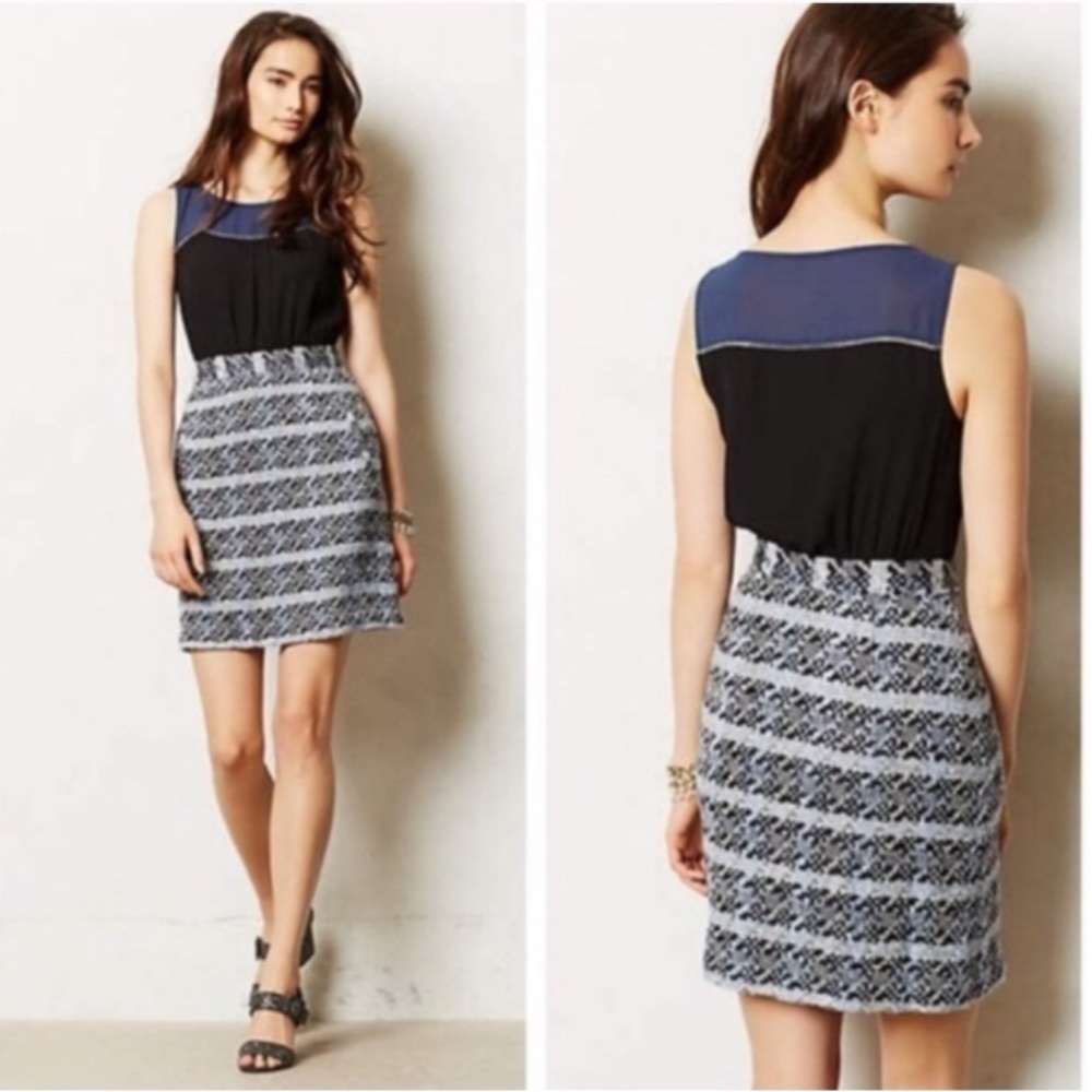 Anthro Moulinette Soeurs Carrington Tweed Dress